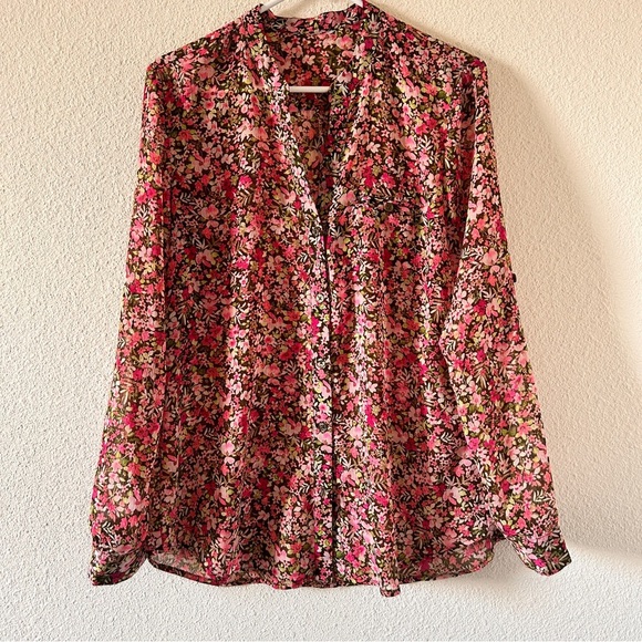 Kut from the Cloth Floral Button Up Women’s Fit Medium Spring Church Date Brunch - Picture 1 of 7